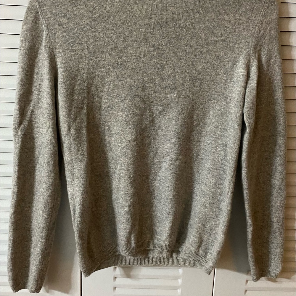 Charter Club Cashmere Sweater, Sz S, Heather Gray, Crewneck, Upcycled - Picture 10 of 13